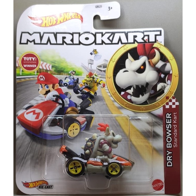 Hot Wheels Mario Kart Dry Bowser Standard Kart GBG25 Escorrega o Preço