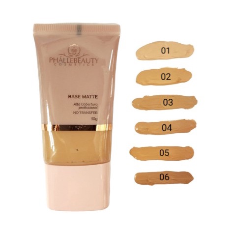 Base Matte Alta Cobertura Phallebeauty