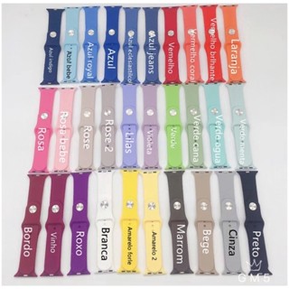 Pulseira Silicone Para Relógio Apple Watch iwo12 Watch7