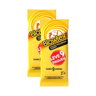Kit 2 Preservativos Blowtex Retardante Leve 9 Pague 6 unidades