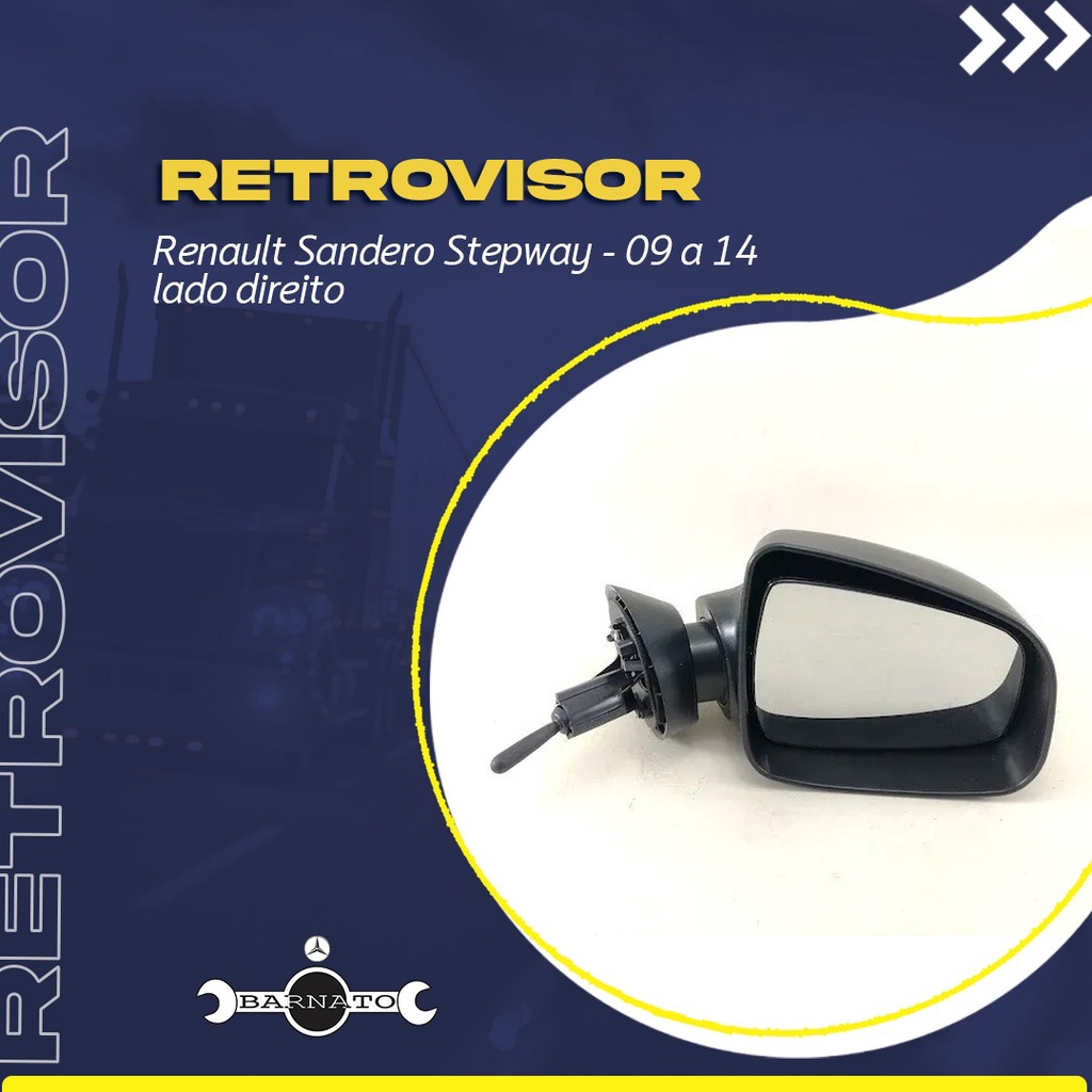 Espelho Retrovisor Renault Sandero Stepway Ld Man Shopee Brasil