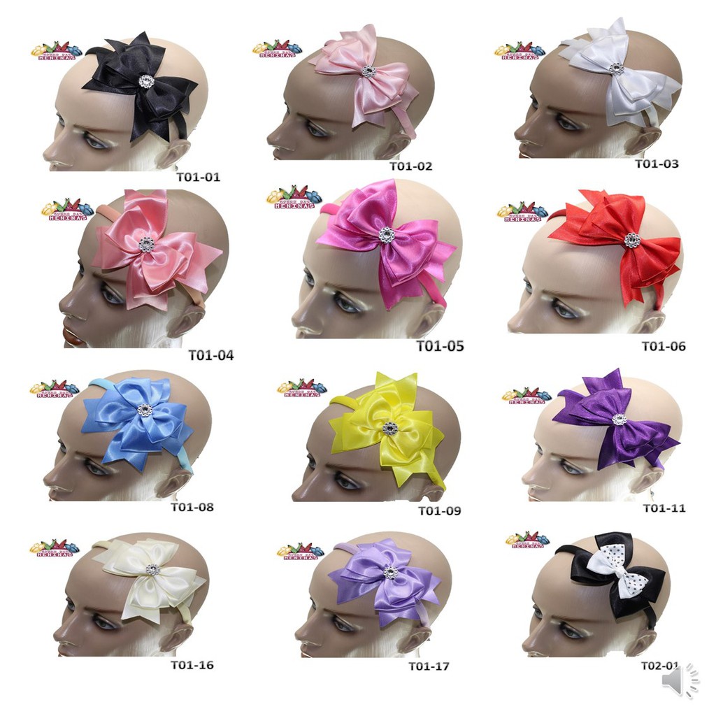 1 Tiara / Arquinho Encapada Infantil Direto Da Fabrica C/ Laço -T16 em Oferta na Shopee