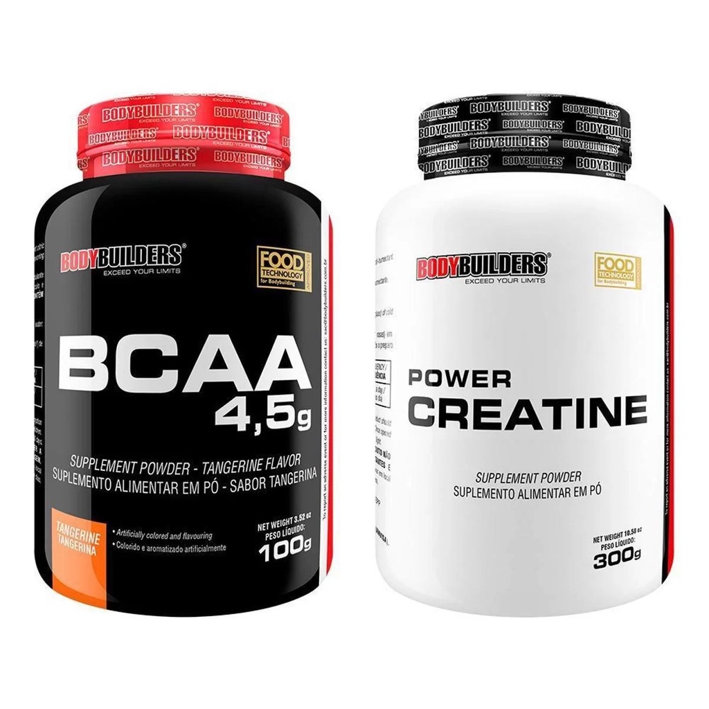 Kit Bcaa 4.5 100g + Power Creatina 300g - Bodybuilders