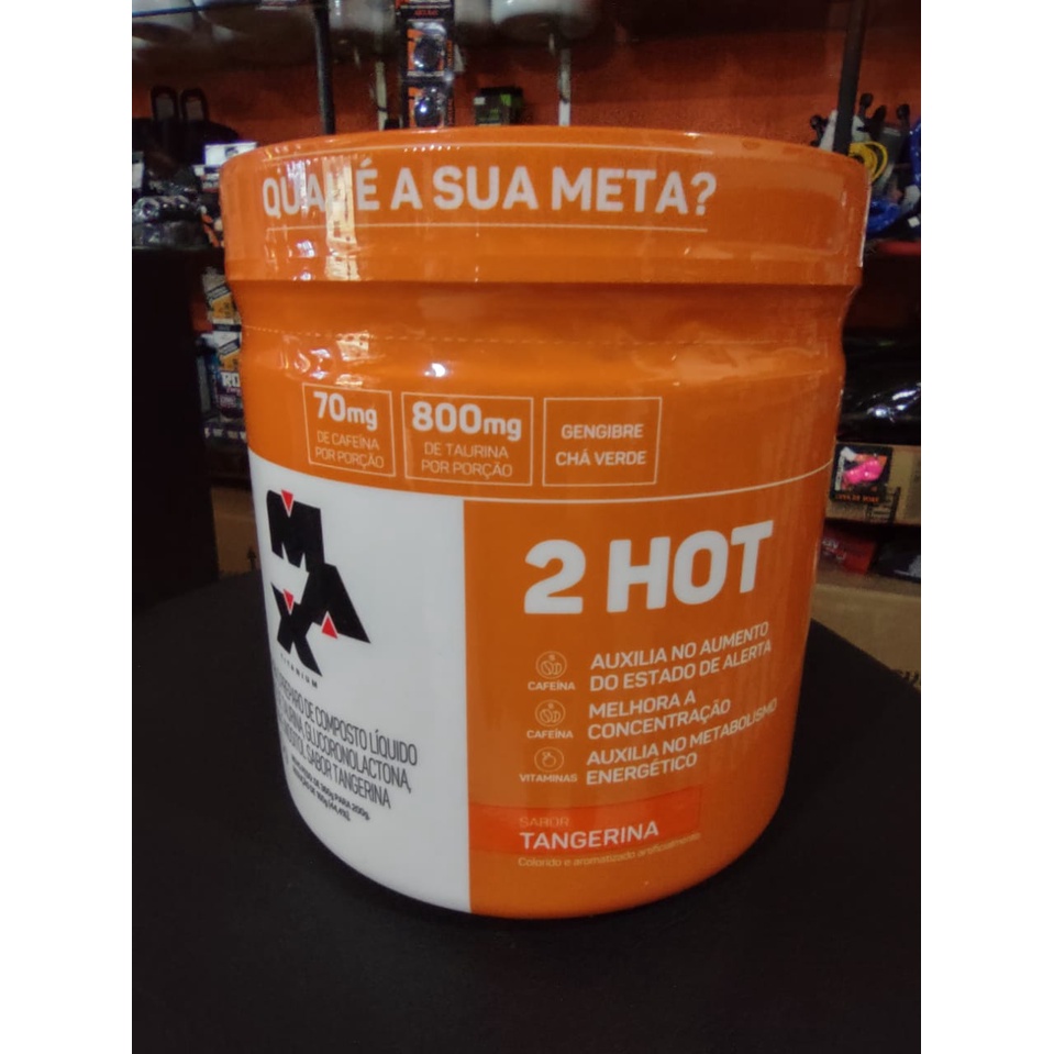 2Hot 200g Max Titanium, 2hot max titanium, ⇒ Termogênico em Pó de Fácil Preparo; ⇒ Aumenta a Energia; ⇒ Proporciona Maior Disposição; ⇒ Diminui o Apetite; ⇒ Reduz a Gordura Corporal; ⇒ Cafeína + Taurina + Pimenta Vermelha + Chá Verde + Gengibre; ⇒ Não Con