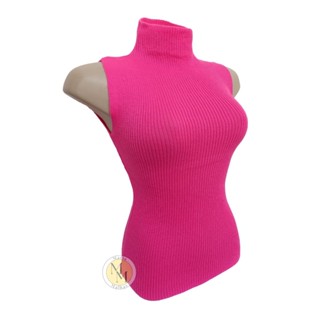 Blusa Garrafinha Canelada Moda Trico Feminina Gola Alta Modelo 2-1 Estilo Blogueirinha
