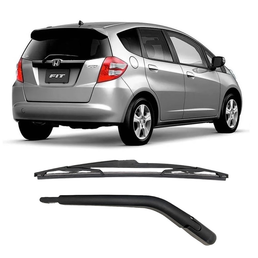 Braço Haste Palheta Limpador Traseiro Completo Honda Fit 2008 2009 2010 2011 2012 2013 2014