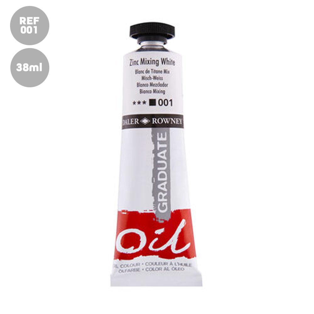 Tinta Óleo Graduate 38ml Zinc Mixing White 001 Daler Rowney