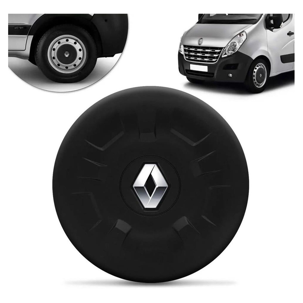 Calota Centro Roda Nova Renault Master Com Emblema Cromado 2014 2015 2016 2017 2018 2019 2020 2021 em Oferta na Shopee