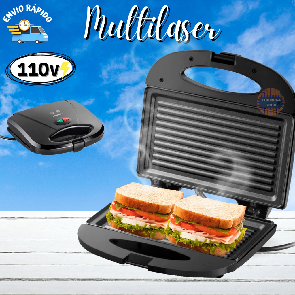 Sanduicheira Minigrill Multilaser Chapa Dupla Gourmet 750W 110v 127v