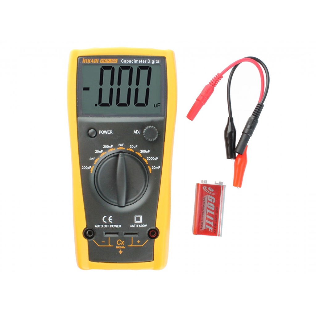 Capacímetro Digital Pth Smd uF, pF, nF Auto Descarga Hikari Hcp-200