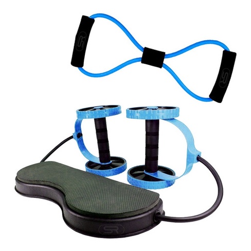 Roda Abdominal C/ Elastico + Elastico Extensor Funcional Fit