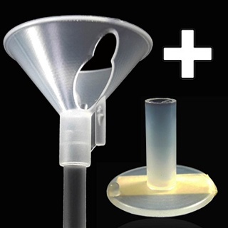 Kit 50 Pega Balão Vareta Suporte Haste Mesa Canudo Bexiga Transparente 33cm + 50 Base Mesa C/Adesivo em Oferta na Shopee