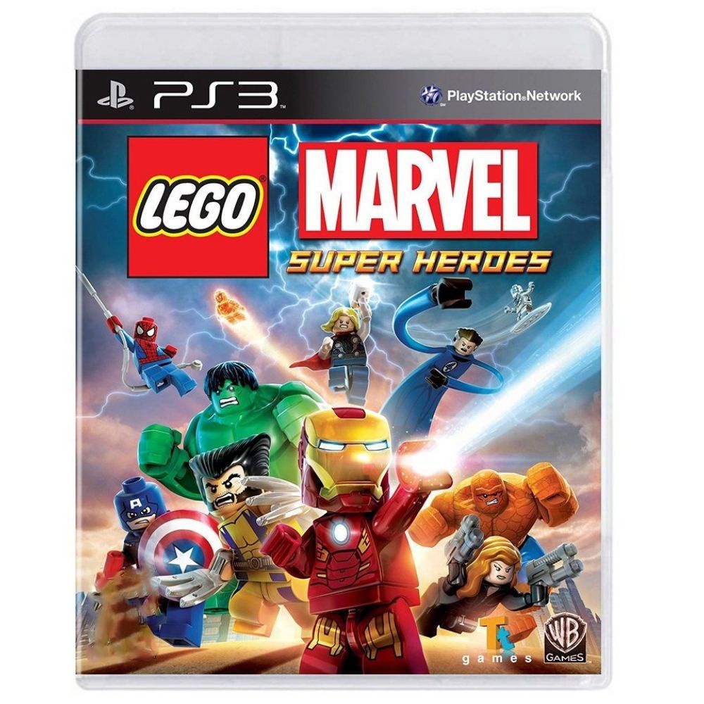 Lego Marvel Super Heroes PS3 Usado Nota Fiscal Mídia Fisica