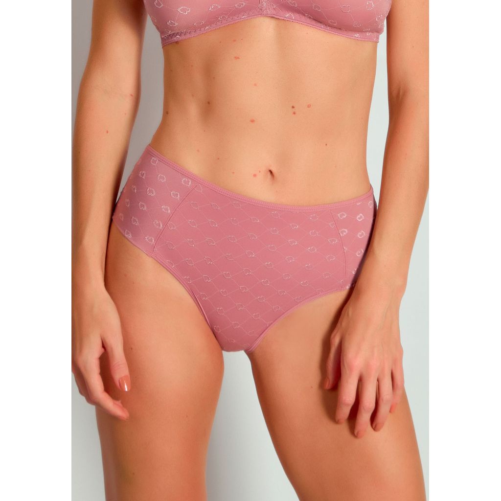 Calcinha Duloren Cintura Alta Cuore ROSE PASSÉ em Oferta na Shopee
