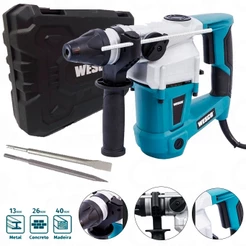 Martelete Perfurador Rompedor 1050W 26mm Quebrar Demolir Vigas Concreto Alvenaria Profissional