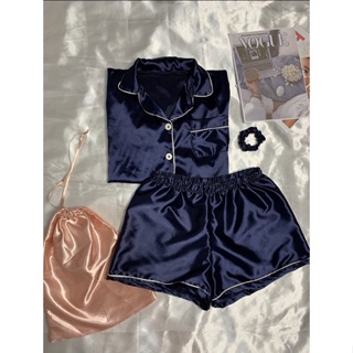 PIJAMA AMERICANO DE CETIM GRINGA BLOGUEIRA CONFORTAVEL em Oferta na Shopee