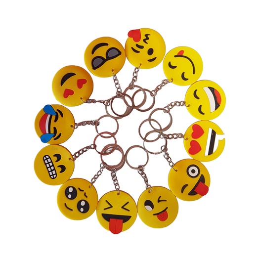 Chaveiro Emoji Whatsapp emoticon Kit Com 12 peças em Oferta na Shopee