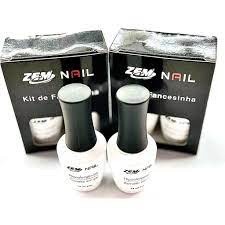 Kit Francesinha Nail Perfect Esmalte Para Unhas Em Gel ESMALTE BRANCO + CLEARMILKY