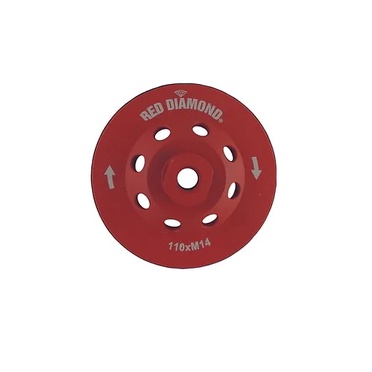 Rebolo De Desbate DIAMANTADO 180 mm x M14 - RED DIAMOND