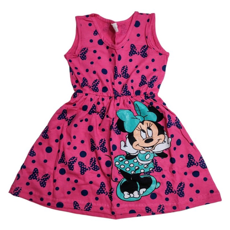 VESTIDO INFANTIL MENINA PERSONAGEM em Oferta na Shopee