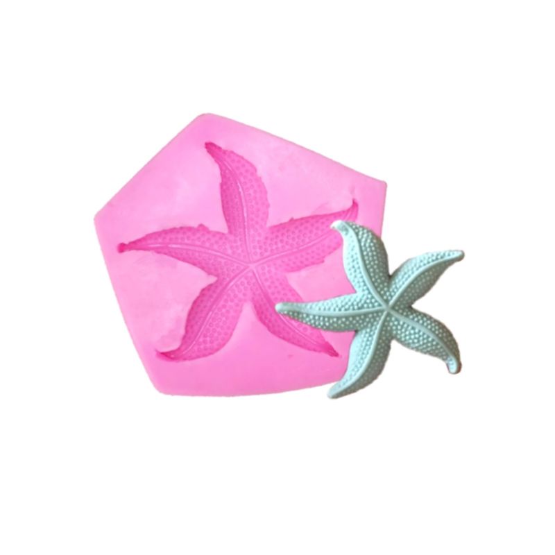 molde de silicone estrela do mar 4cm (tam.M). em Oferta na Shopee