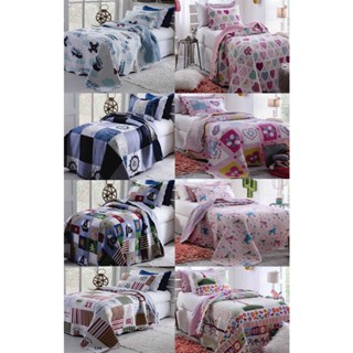 Cobre Leito Colcha Infantil Patchwork Teen Kids Ultrassonic