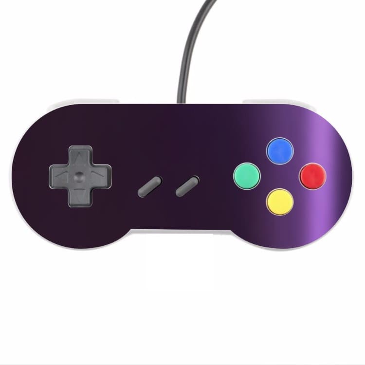 Skin Controle Snes Adesivo Nintendo Skin Pelicula Protetora Brilho Cor Roxo
