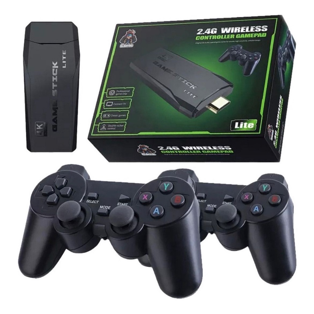 Video Game Stick Lite 4K 2.4G Wireless ANATEL Controller Gamepad 2
