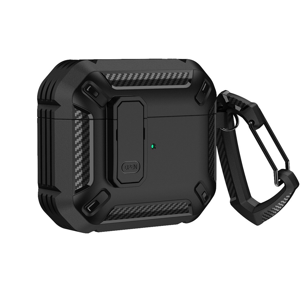 Case para Airpod Pro 1 e 2 Capa Protetora Antichoque - Preto