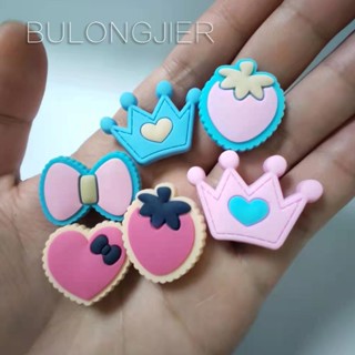 Crocs Jibbitz Pins Colorfully Love Bow Princesa Sapatos De Bricolage Botão De Encanto