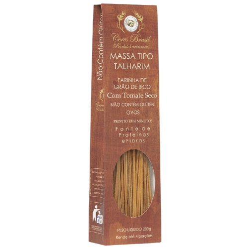 Kit 2X: Talharim Grão Bico/Espinafre Sem Glúten Ceres 200g
