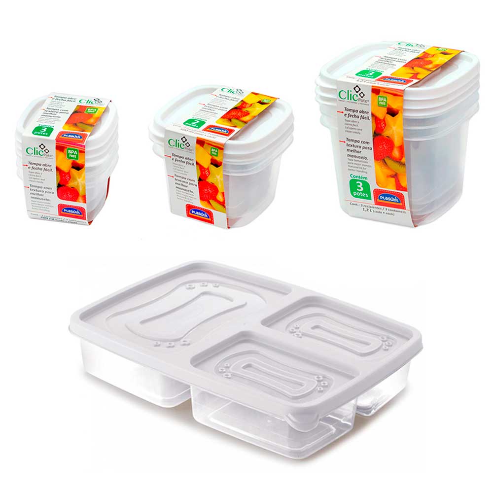 Jogo 9 potes com tampa mantimentos alimentos fitness comida lanches frutas queijo marmita vasilha porta frios freezer geladeira tapauer tapoer tapuer
