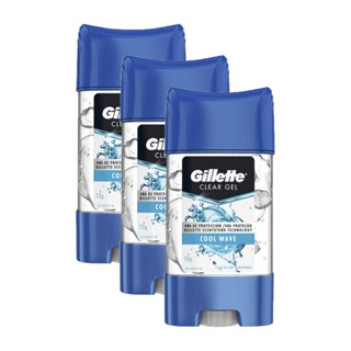 Kit 3 Geis Antitranspirante Gillette Cool Wave 113g em Oferta na Shopee