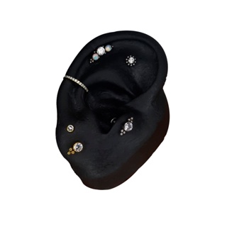 Orelha de Silicone Preta para piercings e brincos em Oferta na Shopee