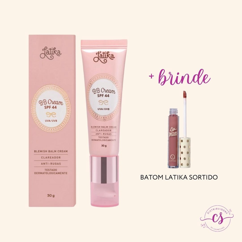 BB Cream Latika Clareador e Antirugas FPS 44