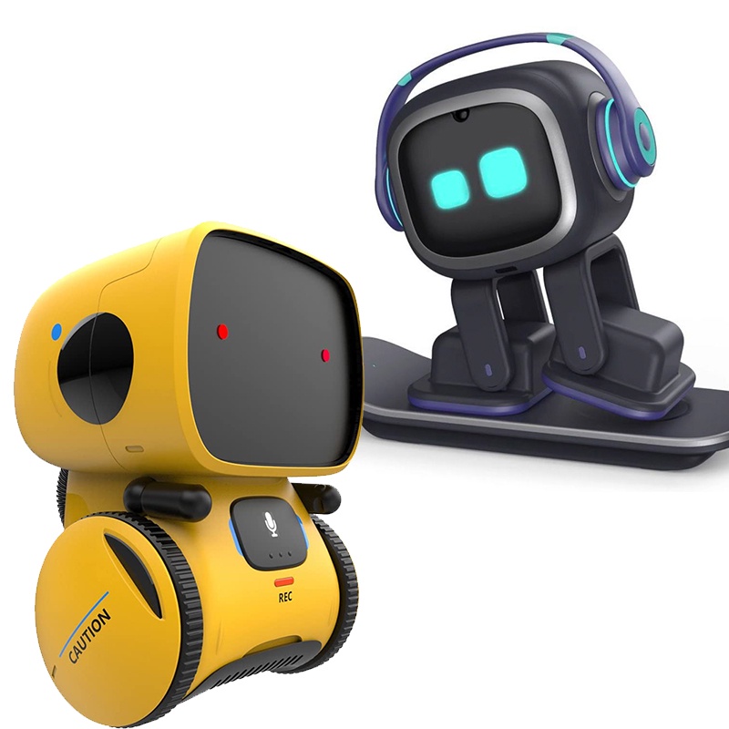 Robôs Inteligentes Emo De Dança Sensor De Comando De Voz , Cantando , Dançando , Brinquedo De Robô Repetido Para Crianças E Meninas Falante