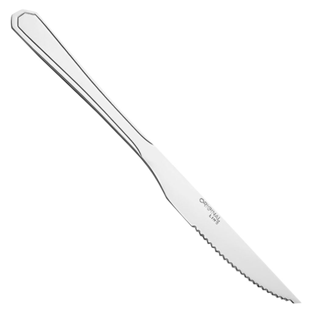 12 Faca De Mesa P/Churrasco Inox Continental