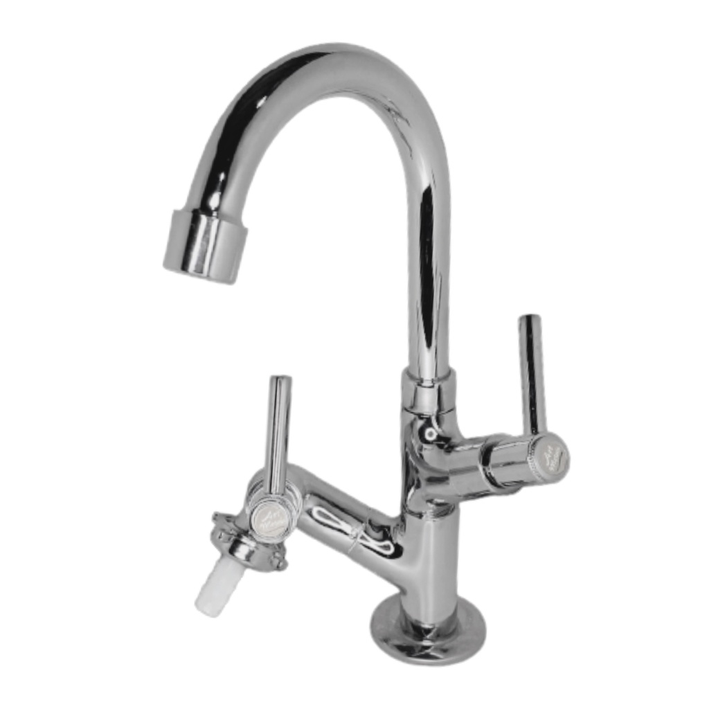 Torneira De Mesa Bica Móvel Saída P/ Maquina C-61 1/4 De Volta Cozinha Área Externa