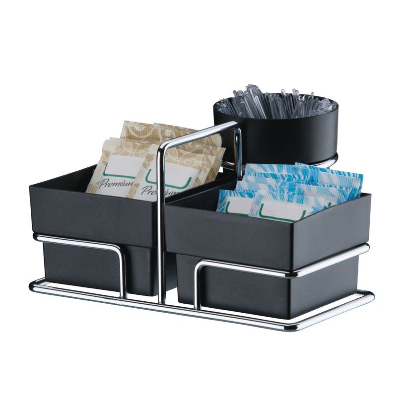 Organizador Suporte Porta Saches Café Açúcar Mexedor Future