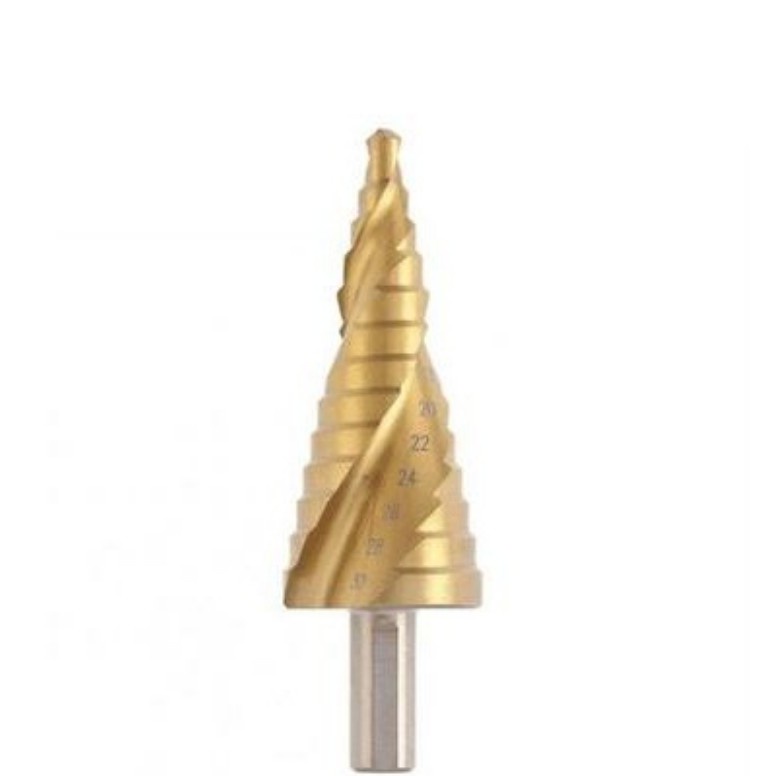 BROCA ESCALONADA ESPIRAL 6 a 30mm ESCARIADORA EM CHAPA AÇO MTX 723579