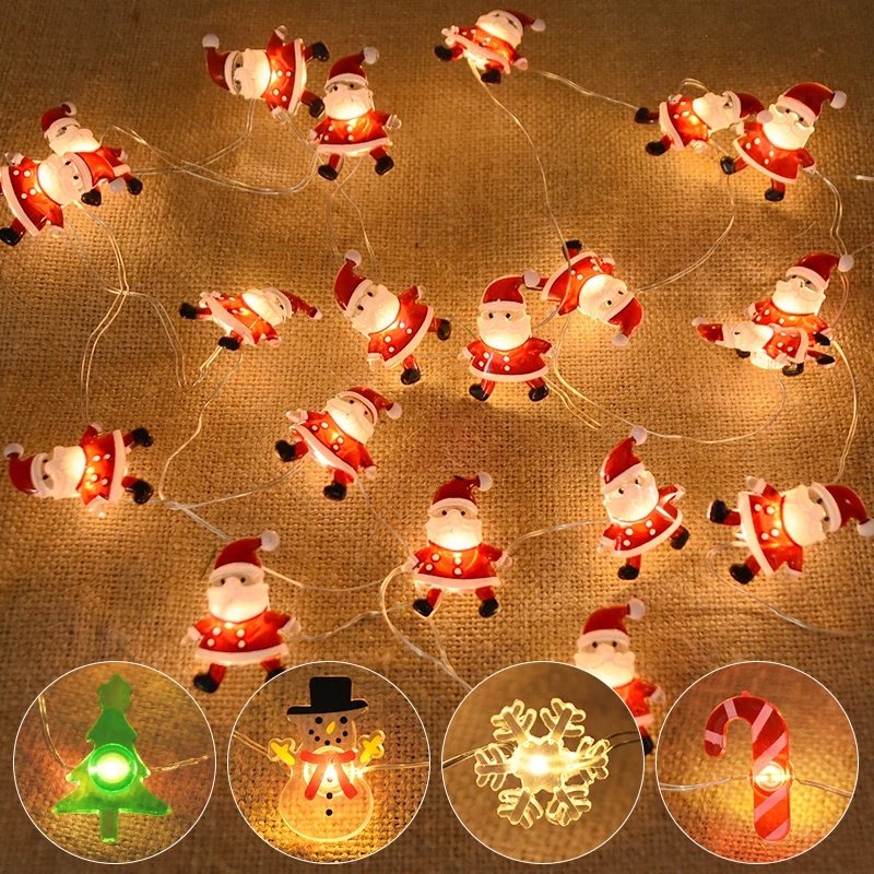 Enfeites De Natal 2M Luzes de Fada Pisca Decoração de Festa - Escorrega o  Preço