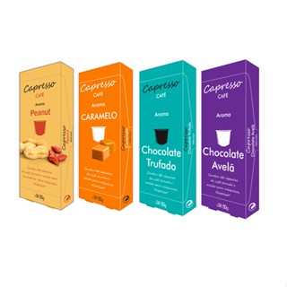 Cápsulas Café Capresso Amendoim,Caramelo,Trufado e Avelã Compativeis Nespresso 40 Caps.
