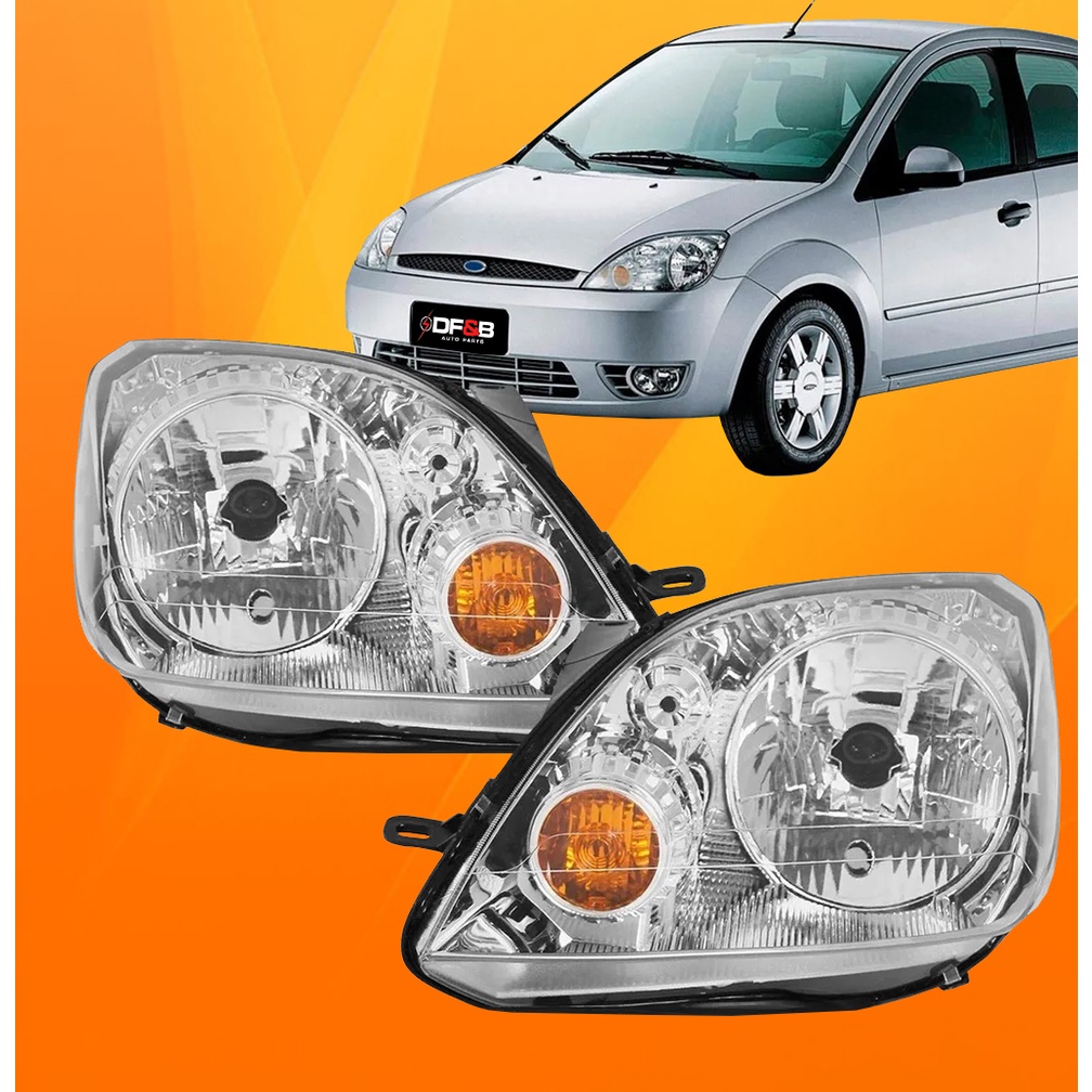 Farol Fiesta Hatch Sedan 2003 2004 2005 2006 2007