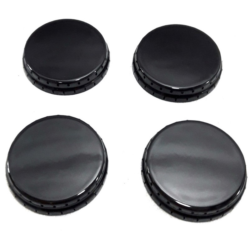 Kit com 4 Espalhadores Tampinhas Queimador do Fogão Esmaltec Veneza/Ágata/Caribe/Munique/Bali — imagem 2 de 2