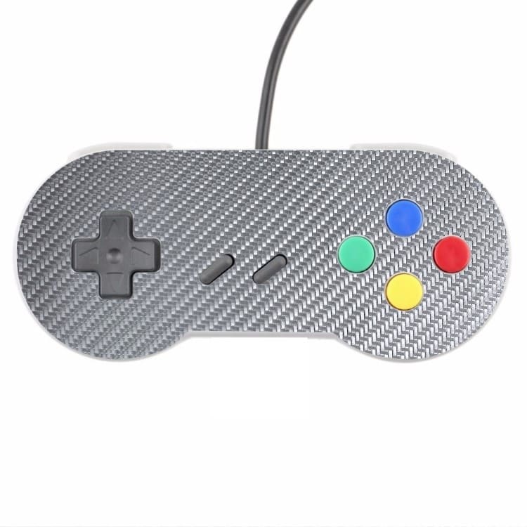 Skin Controle Snes Adesivo Nintendo Skin Pelicula Protetora Fibra Cromo Prata