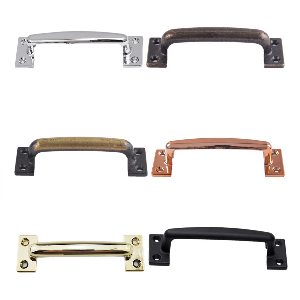 Puxador de Gaveta e armário Puxador de porta  Puxador antigo 120 mm Ouro Velho Kit 6 peças