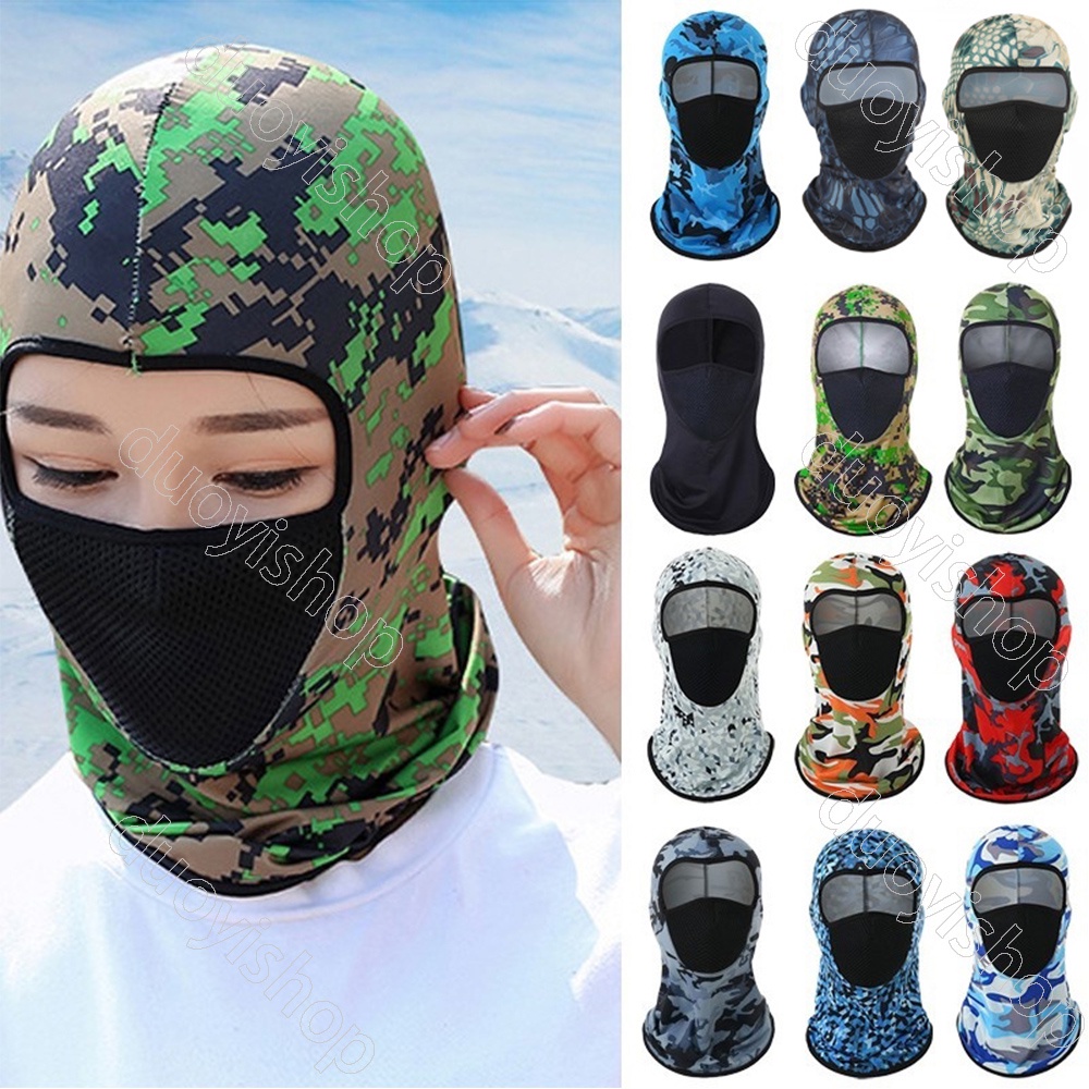Máscara Inteira De Ciclismo Protetor Solar Capacete Camuflagem Escalada Esqui Pesca Balaclava Ar Livre À Prova De Vento Motocicleta em Oferta na Shopee