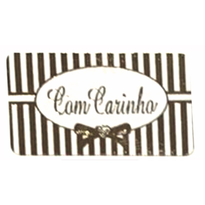 100 Etiquetas Com Carinho  Cod 750 (Ms) em Oferta na Shopee