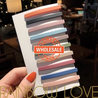 [Preços Por Atacado] Grampos De Cabelo Clássicas De Cor De Doce Simples Pintados De Banda Multicolor Acessórios Coreano Fosco Moda Para Meninas