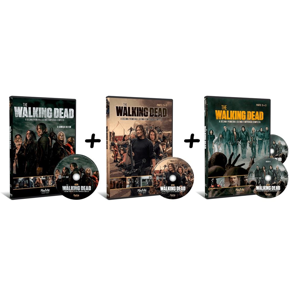 DVD Série The Walking Dead 11ª Temporada Parte 1, Parte 2 e Parte 3 (2022)
